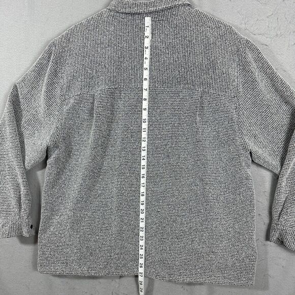 CJ Banks Womens Zip Up Coat Gray Collar Long Sleeve Plus Size 16W - Picture 9 of 10